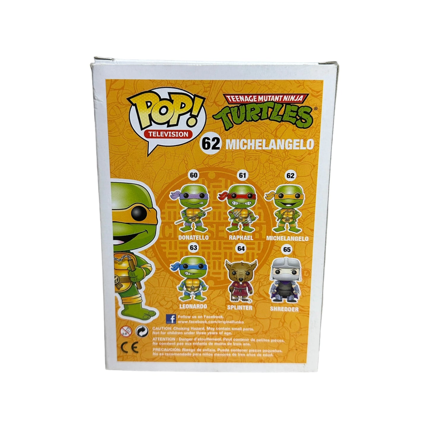 Michelangelo #62 (Metallic) Funko Pop! - Teenage Mutant Ninja Turtles - SDCC 2013 Exclusive LE1008 Pcs - Condition 6.5\\/10