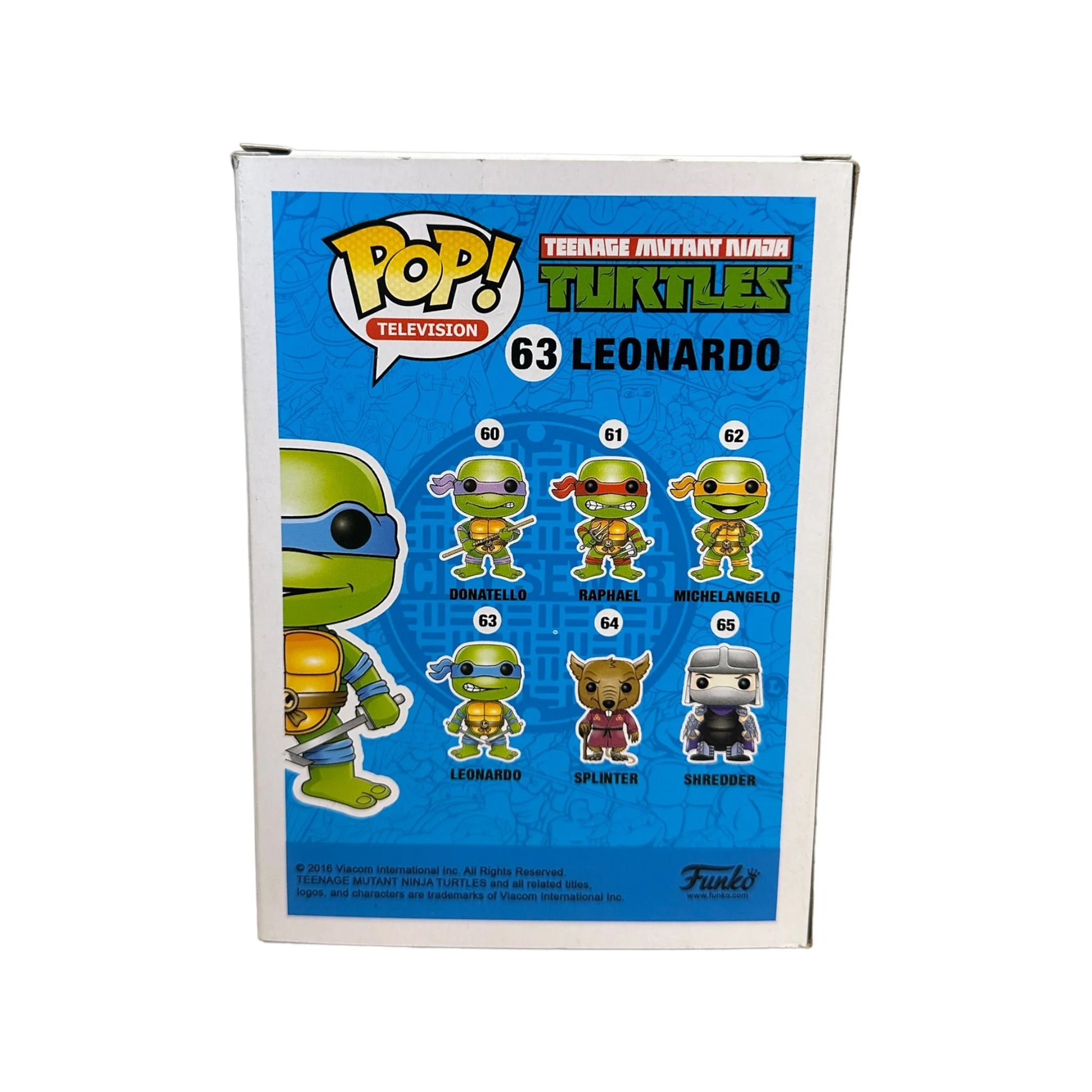 Leonardo #63 (Grayscale) Funko Pop! - Teenage Mutant Ninja Turtles - Condition 8\\/10