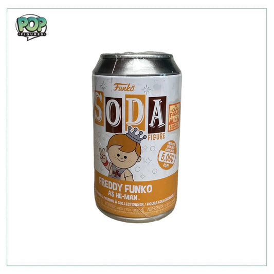 Freddy Funko as He-Man Funko Soda Vinyl Figure! - Masters of the Universe - Camp Fundays 2023 Exclusive LE5000 Pcs - Sealed