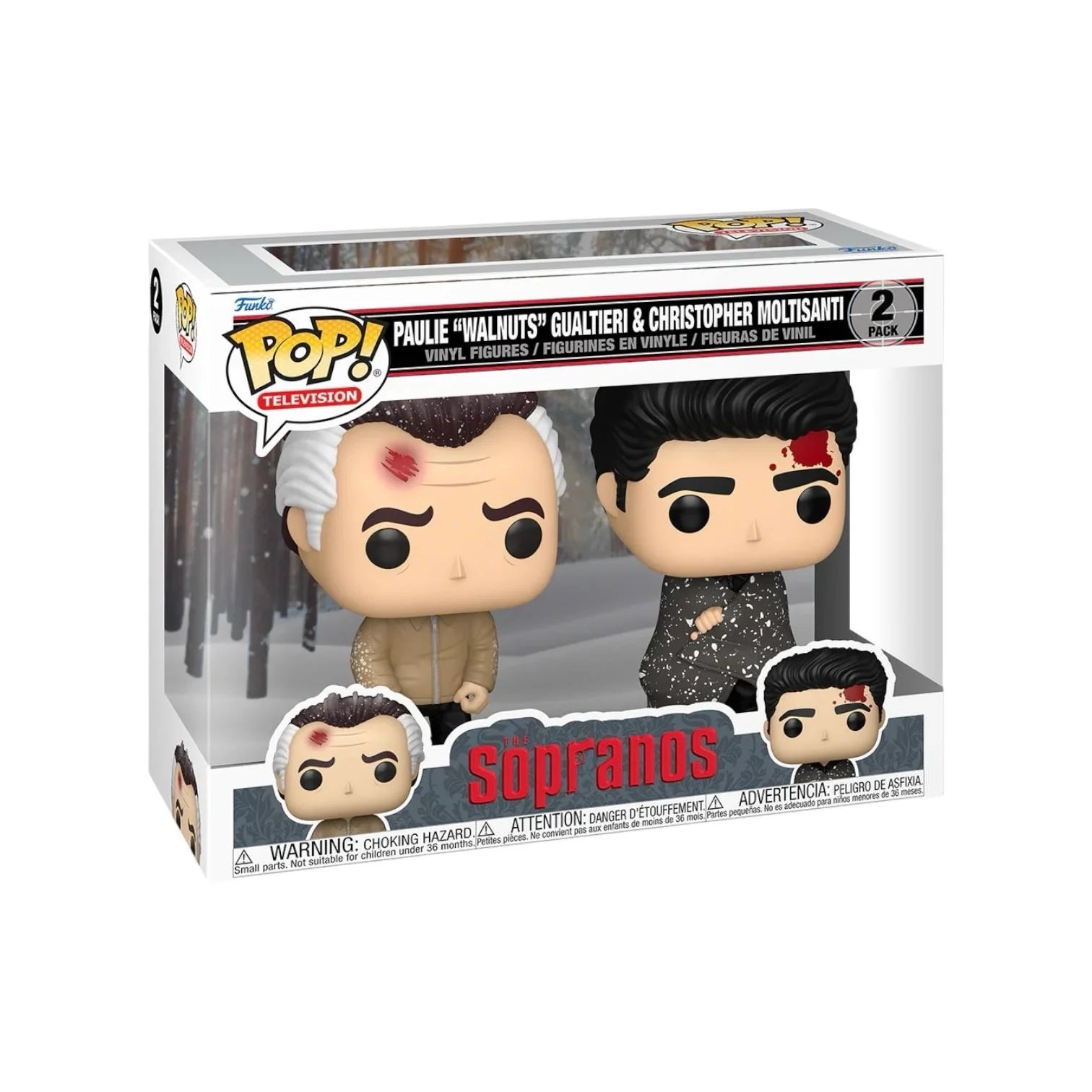 Paulie “Walnuts” Gualtieri \\u0026 Christopher Moltisanti Funko Pop 2 Pack  - The Sopranos