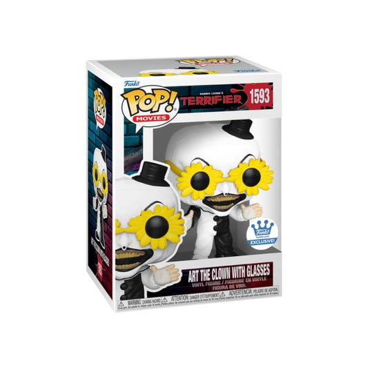 Art The Clown with Glasses #1593 Funko Pop! - Terrifier - Funko Shop Exclusive