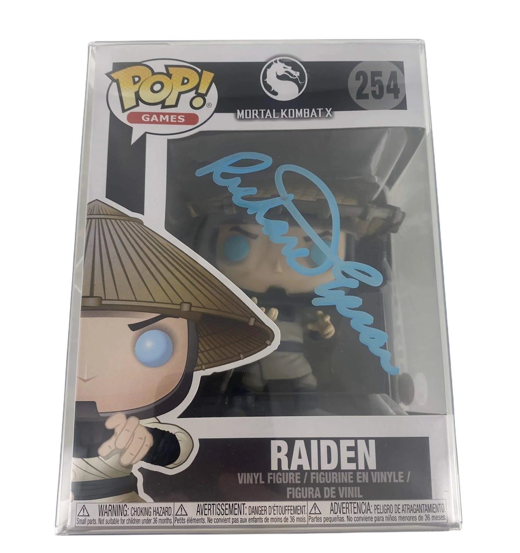 Raiden Mortal Kombat X signed Funko Pop Vinyl