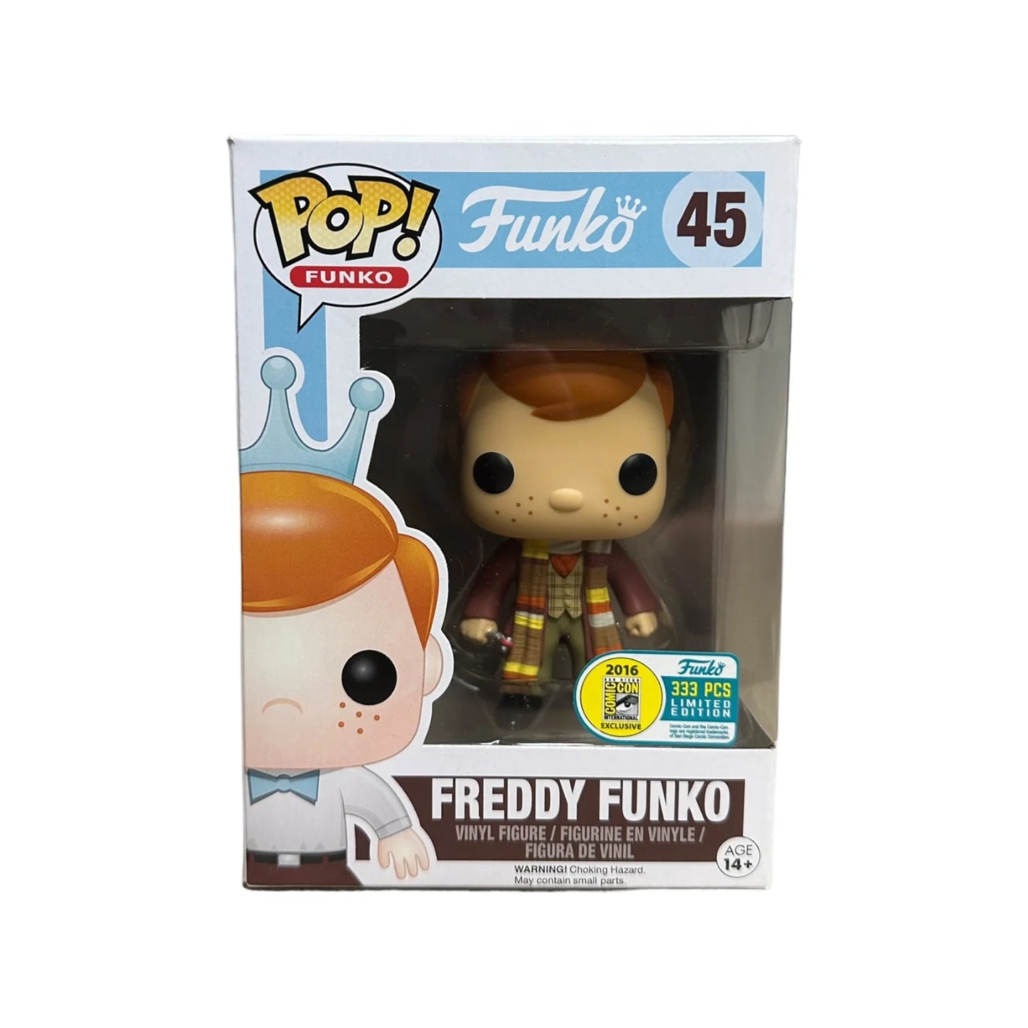 Freddy Funko as Fourth Doctor #45 Funko Pop! - SDCC 2016 Exclusive LE333 Pcs - Condition 9\\/10