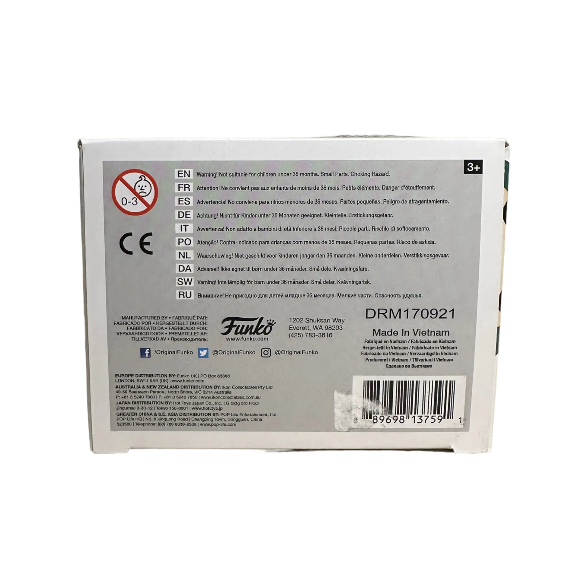 Sailor Neptune #298 Funko Pop! - Sailor Moon - 2017 Pop! - Condition 7\/10