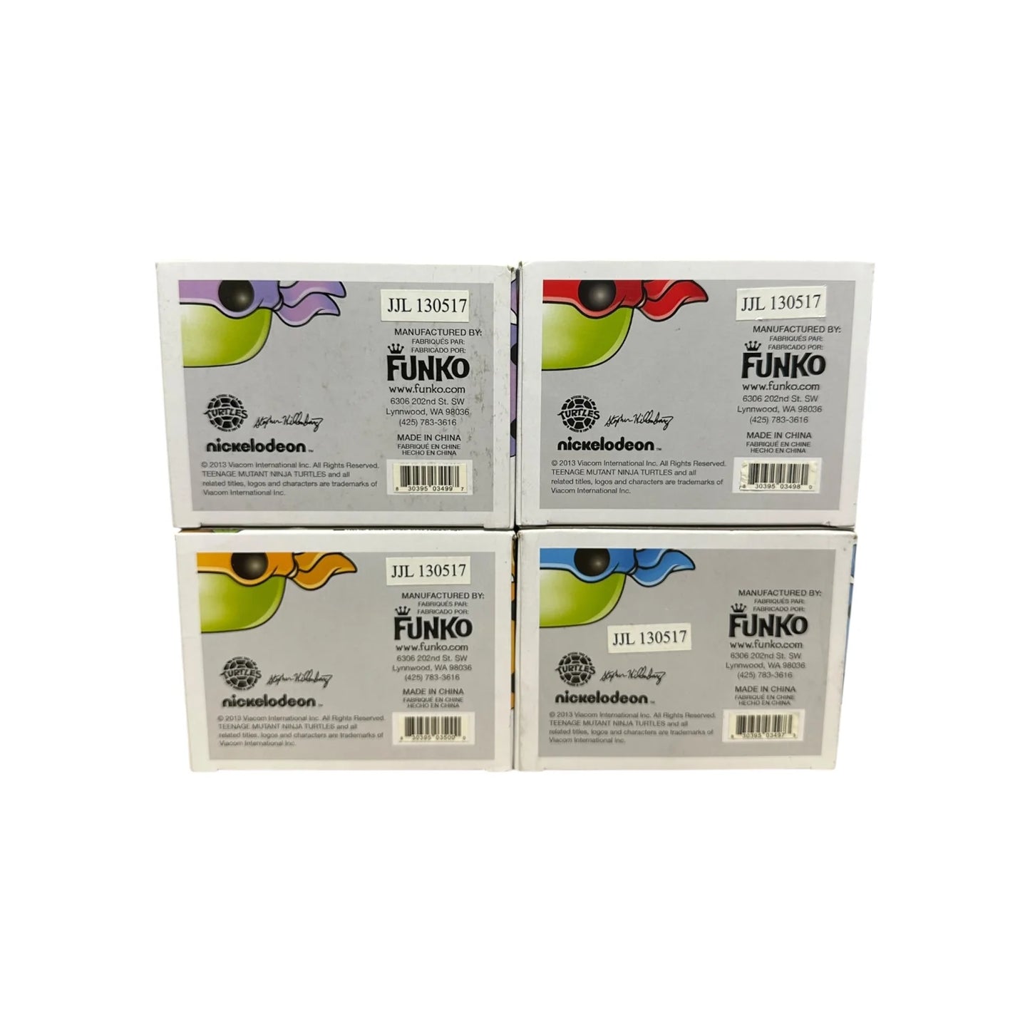 Teenage Mutant Ninja Turtles (Metallic) #60, #61, #62, #63 Funko Pop! Bundle - SDCC 2013 Exclusive LE1008 Pcs - Condition 7-7.5\\/10