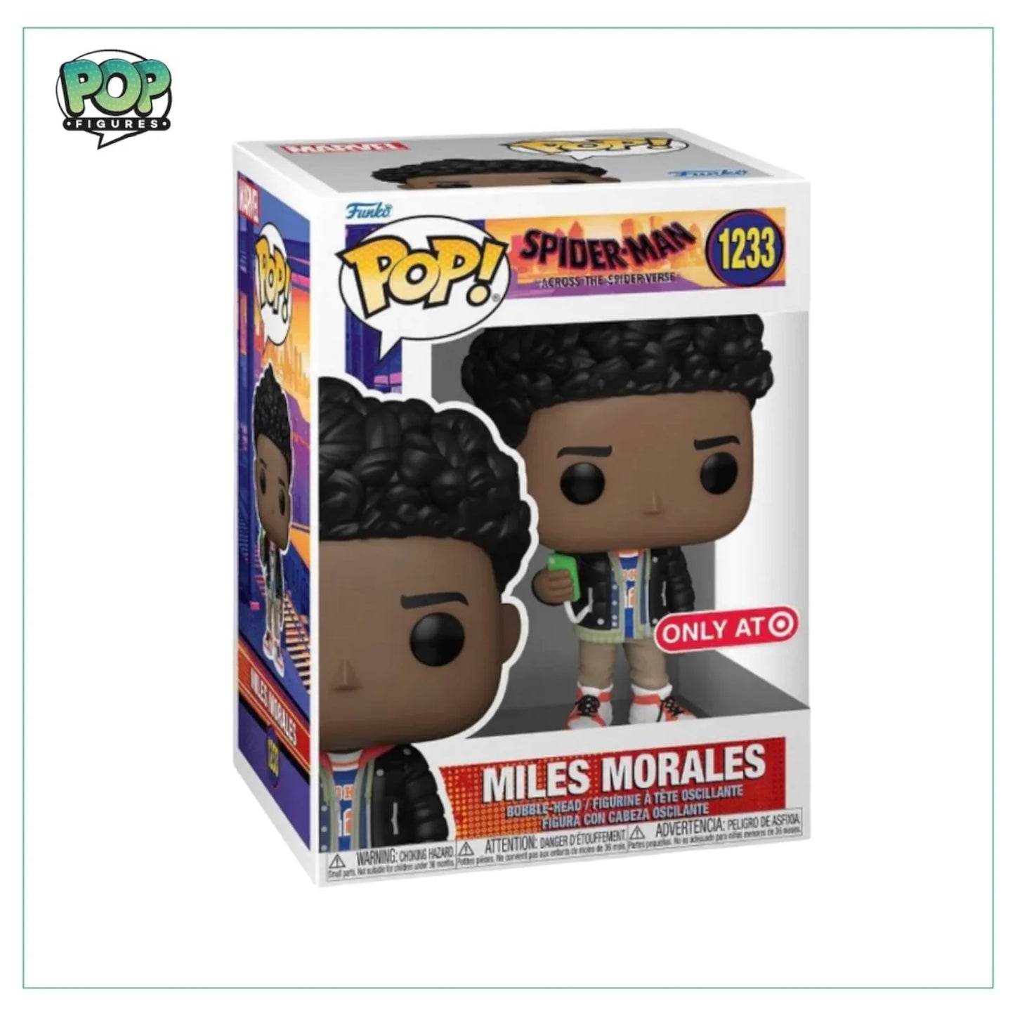 Miles Morales #1233 Funko Pop! - Spider-Man Across The Spider-Verse - Target Exclusive