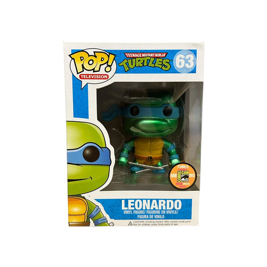 Leonardo #63 (Metallic) Funko Pop! - Teenage Mutant Ninja Turtles - SDCC 2013 Exclusive LE1008 Pcs - Condition 7\\/10