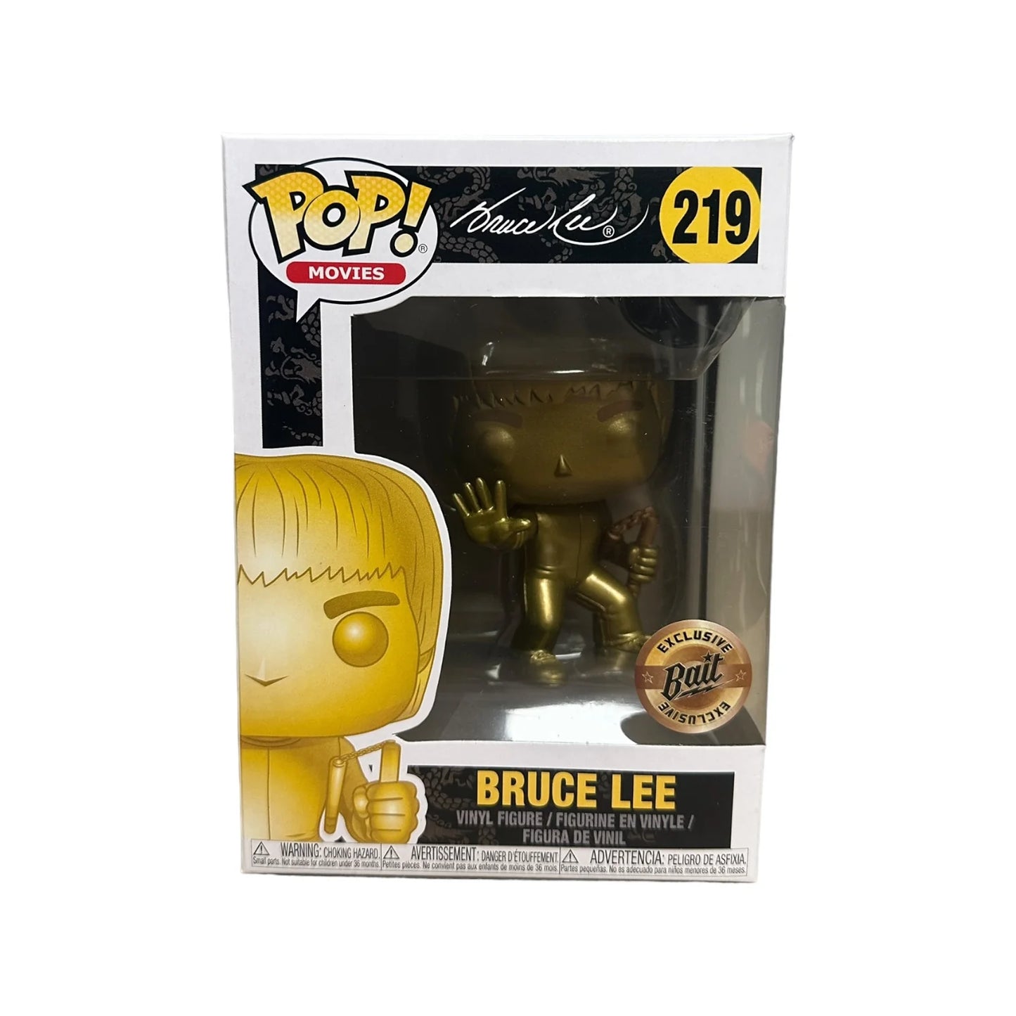 Bruce Lee #219 (Gold) Funko Pop! - Game of Death - Bait Exclusive - Condition 8.5\\/10