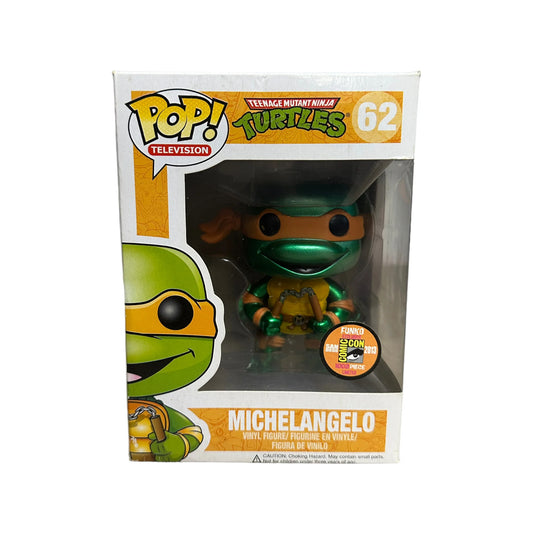 Michelangelo #62 (Metallic) Funko Pop! - Teenage Mutant Ninja Turtles - SDCC 2013 Exclusive LE1008 Pcs - Condition 6.5\\/10