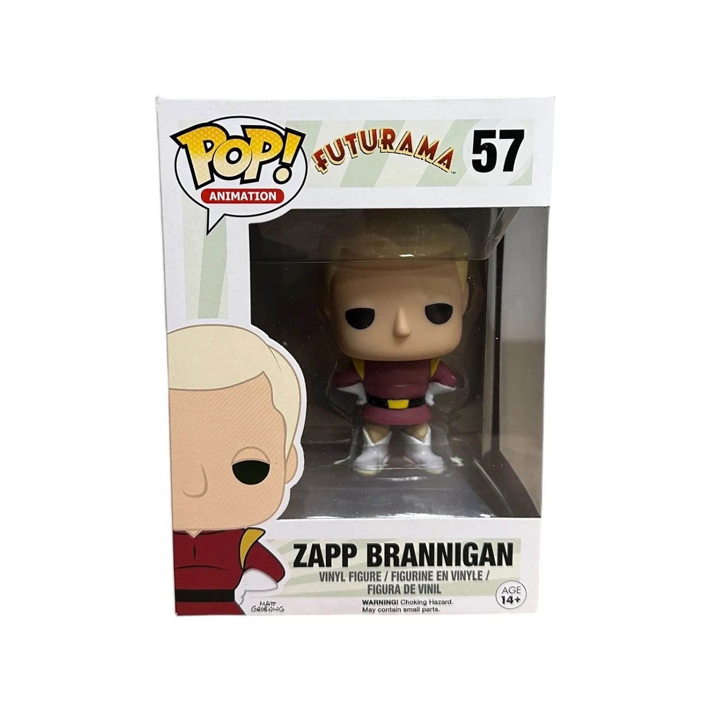 Zapp Brannigan #57 Funko Pop! - Futurama - 2016 Pop! - Condition 7\/10