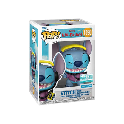 Stitch with Headphones #1590 Funko Pop! - Lilo \u0026 Stitch - Funko Limited Edition Supreme LE9500 Pcs