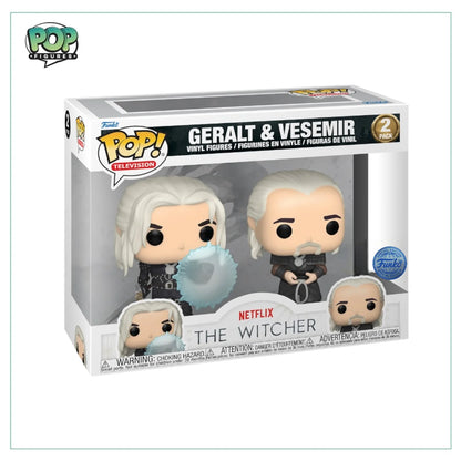 Geralt \\u0026 Vesemir 2 Pack Funko Pop - The Witcher - Special Edition