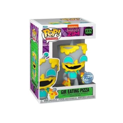 Gir Eating Pizza Funko Pop! #1332 - Invader Zim - Special Edition - Condition 8.5\\/10
