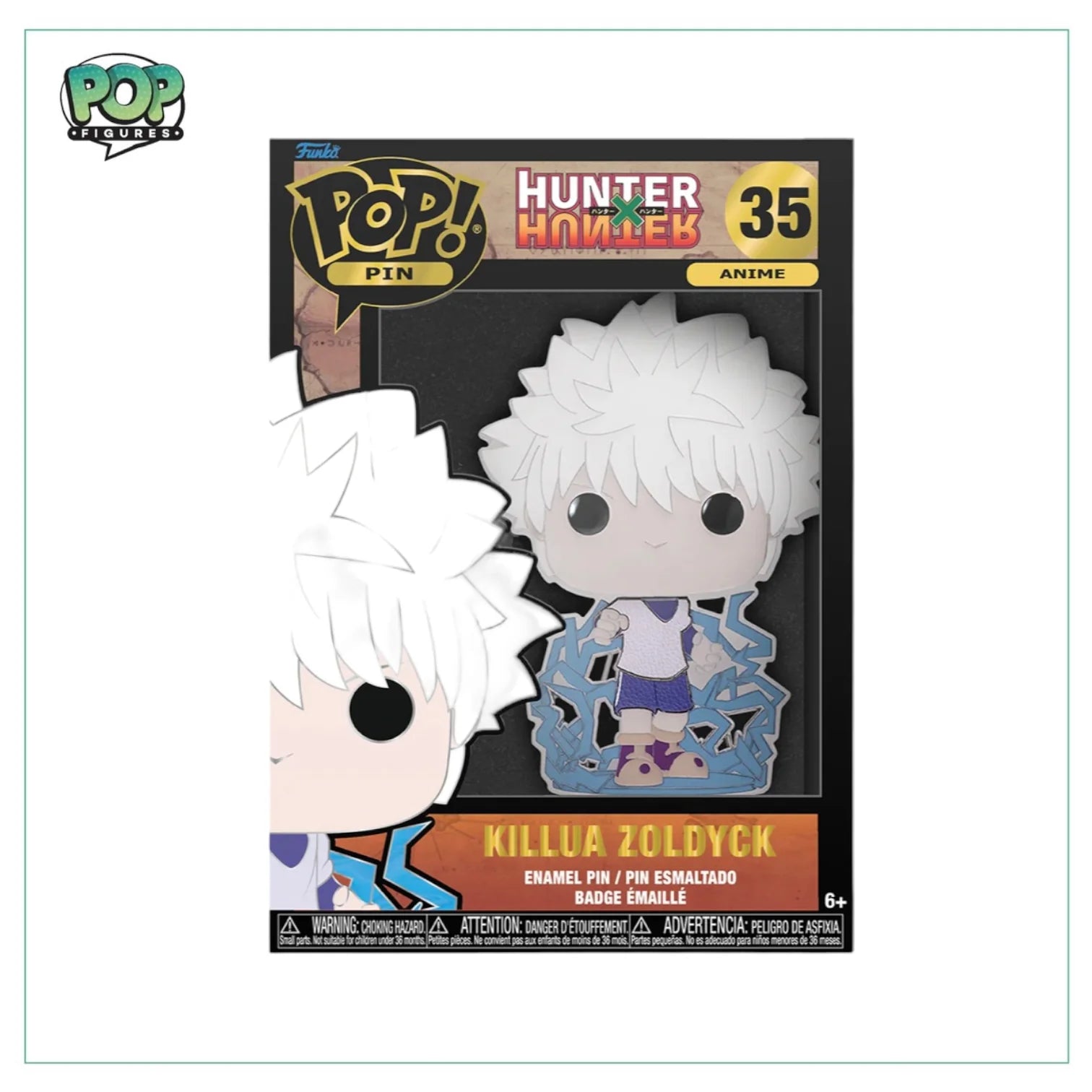 Killua Zoldyck #35 Funko Pop Pin! - HUNTERxHUNTER - Chance of Chase