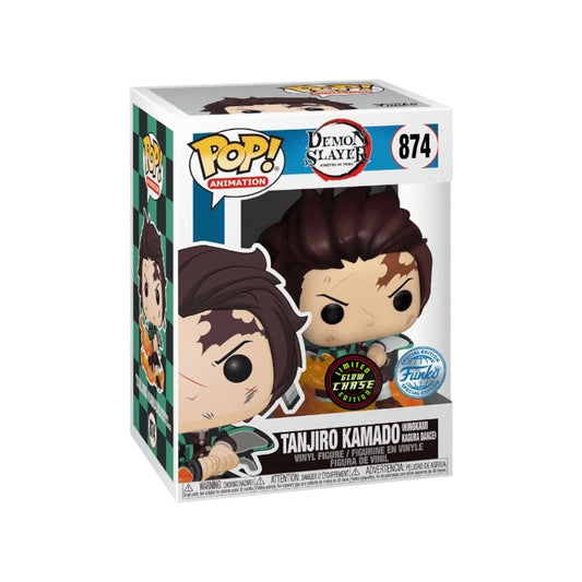 Tanjiro Kamado (Hinokami Kagura Dance) #874 (Glow Chase) Funko Pop! - Demon Slayer - Special Edition