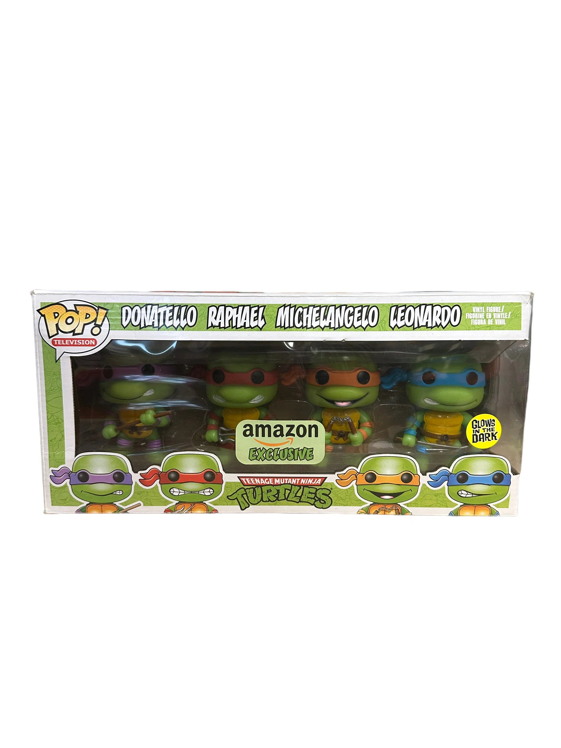 Ninja Turtles (Glows in the Dark) 4 Pack Funko Pop! - Teenage Mutant Ninja Turtles - Amazon Exclusive - Condition 6\\/10