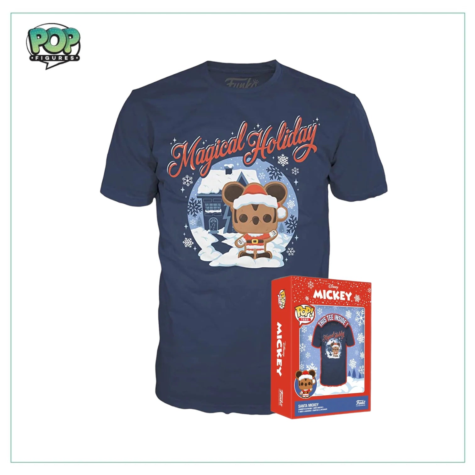 Boxed Tee: Santa Mickey Magical Holiday - Disney