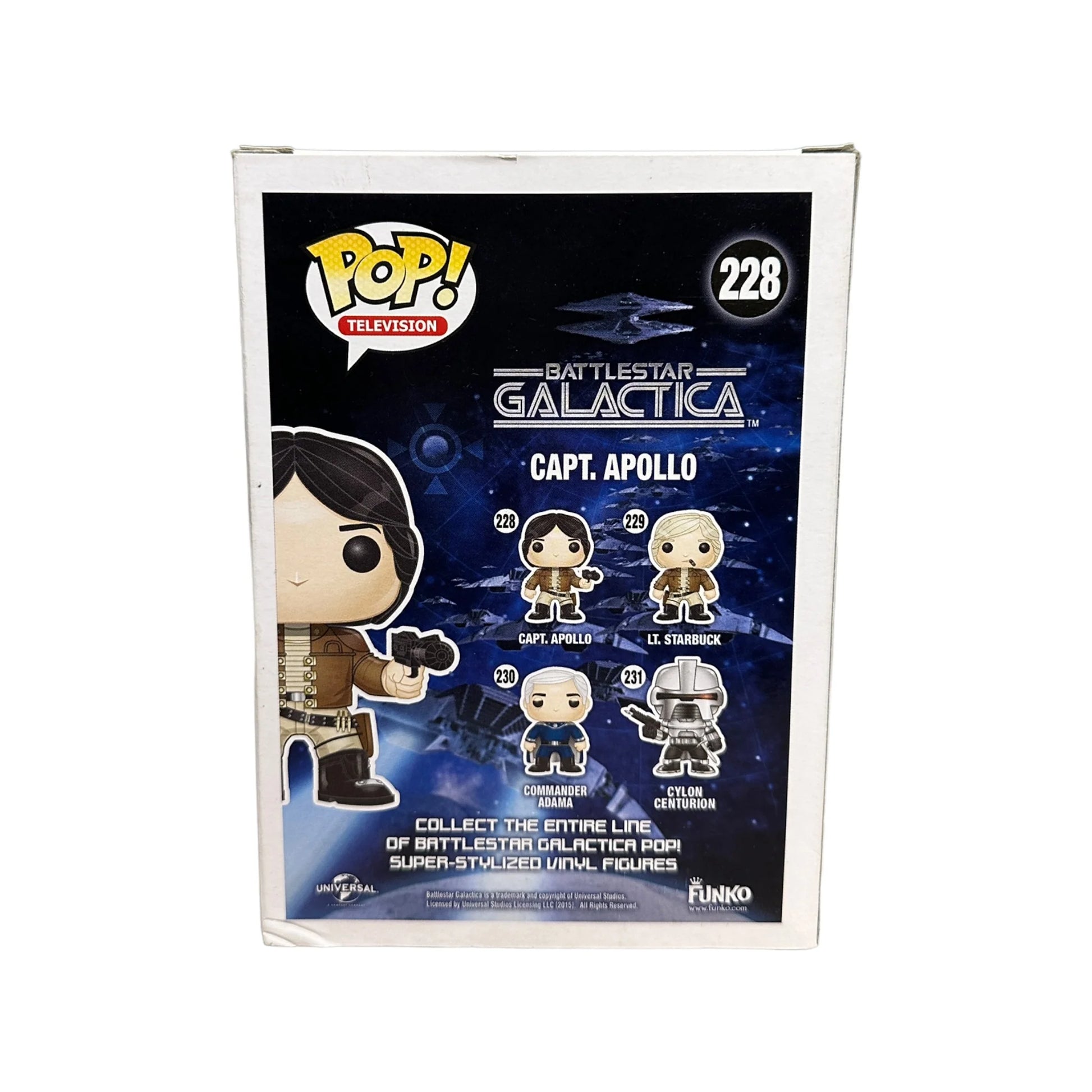Capt. Apollo #228 Funko Pop! - Battlestar Galactica - 2015 Pop! - Condition 6.5\\/10