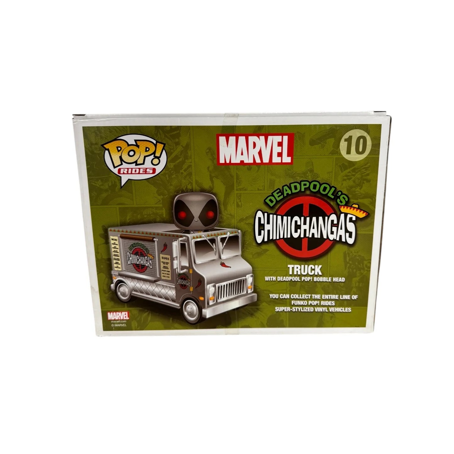 Deadpool's Chimichanga Truck #10 Funko Pop Ride! - Marvel - 2015 SDCC Shared Exclusive - Condition 7\\/10