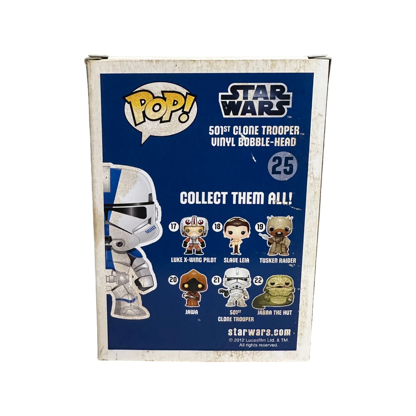 501st Clone Trooper #25 Funko Pop! - Star Wars - SDCC 2012 Exclusive LE480 Pcs - Condition 6\\/10