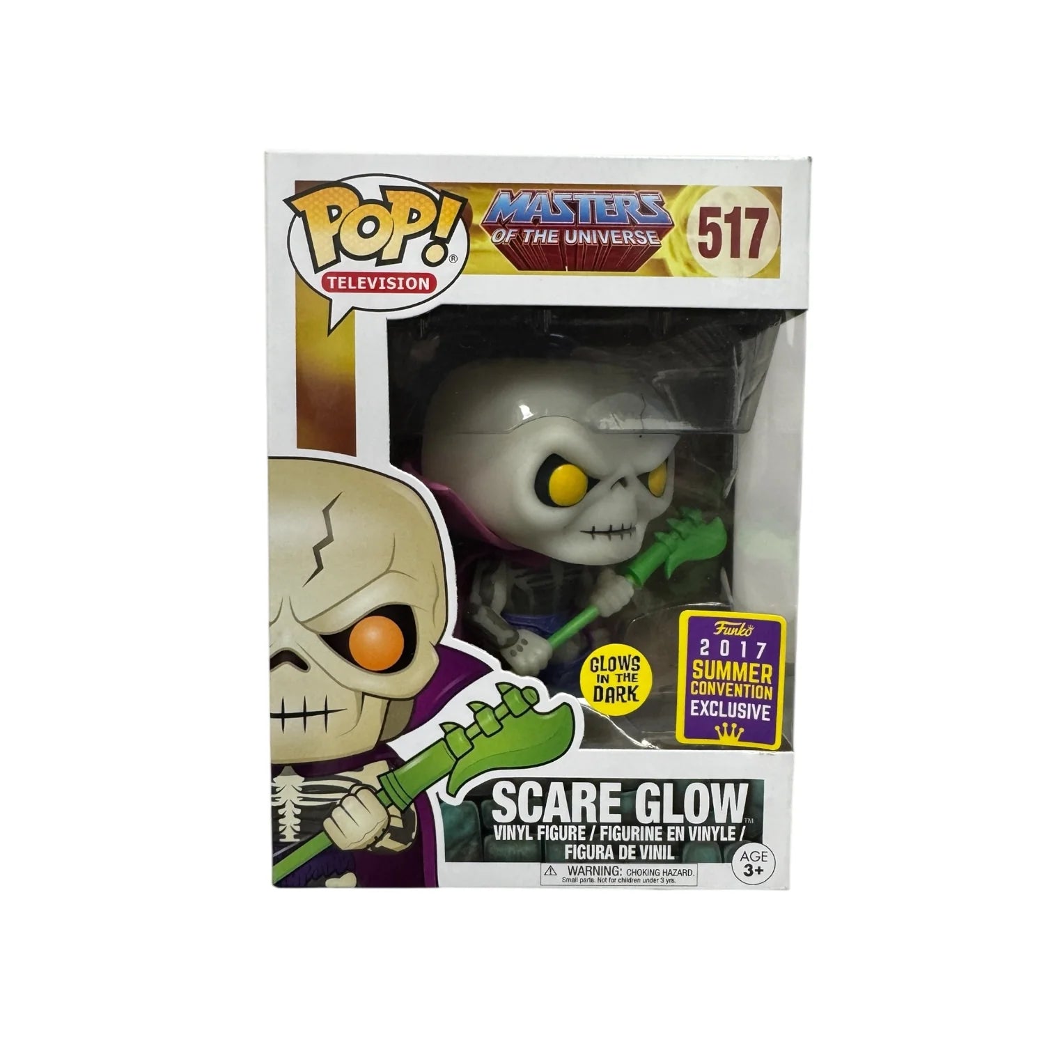 Scare Glow (GITD) #517 Funko Pop! - Masters of the Universe - 2017 SDCC Shared Exclusive - Condition 8\\/10