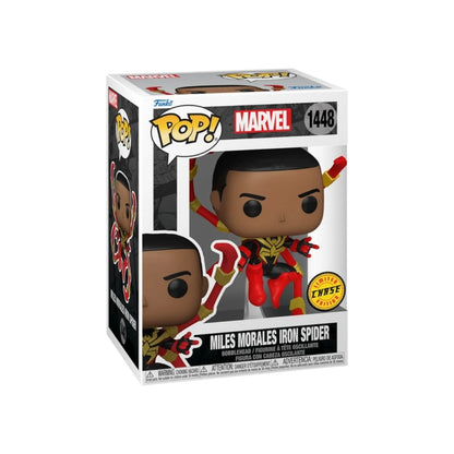 Miles Morales Iron Spider #1448 (Unmasked Chase) Funko Pop! - Marvel