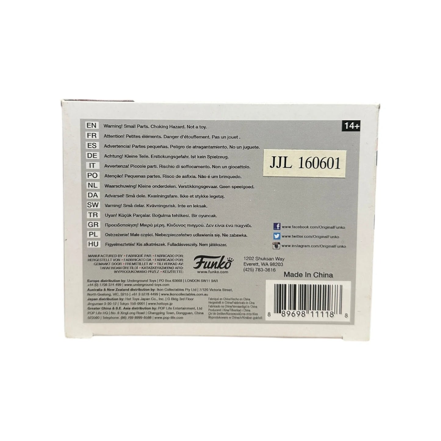 Freddy Funko as The Night King #48 Funko Pop! - SDCC 2016 Exclusive LE400 Pcs - Condition 7.5\\/10