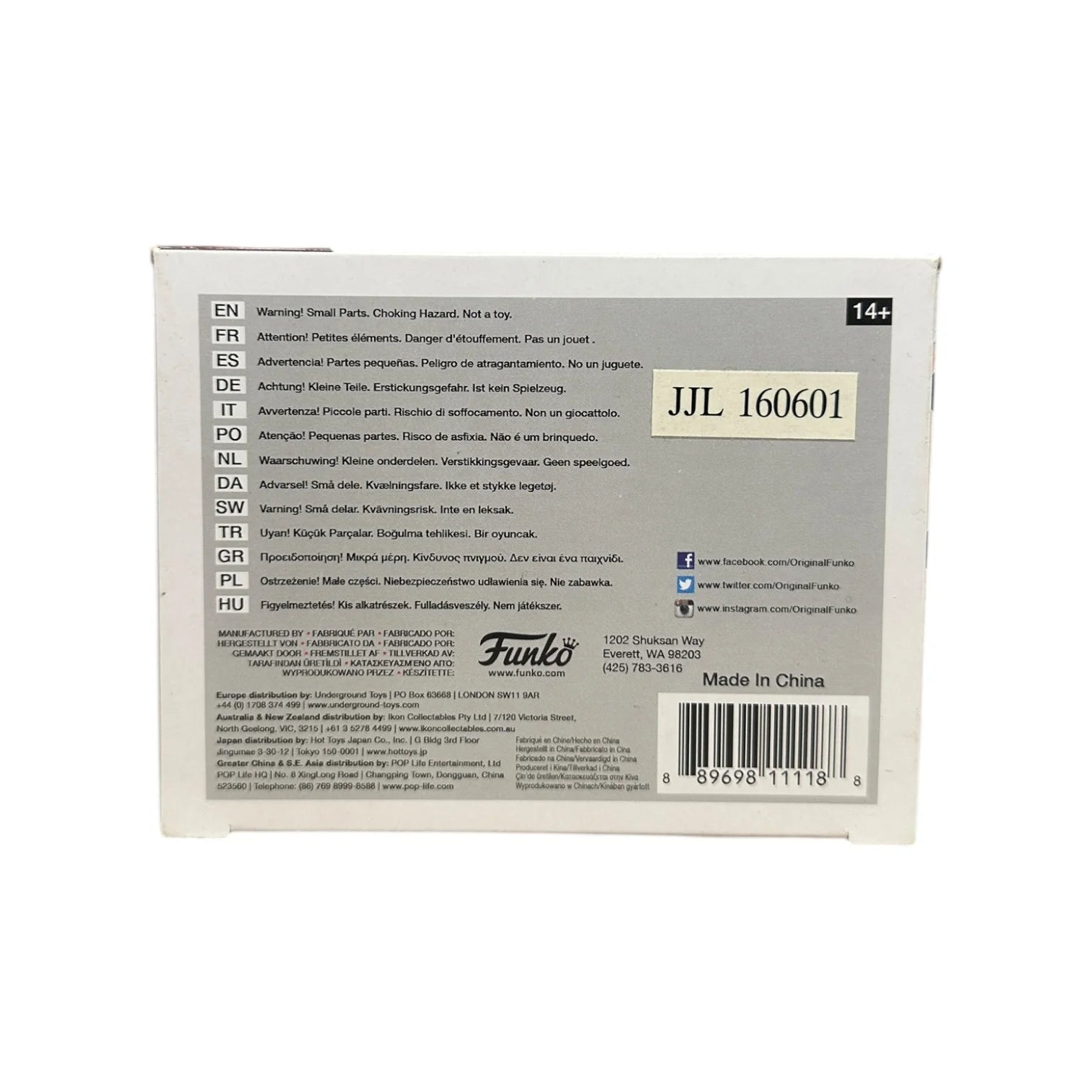 Freddy Funko as The Night King #48 Funko Pop! - SDCC 2016 Exclusive LE400 Pcs - Condition 7.5\\/10