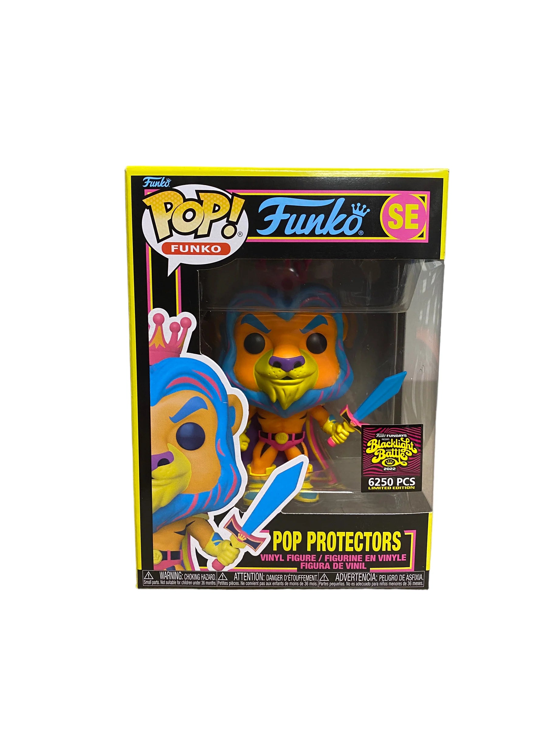 Pop Protectors (Blacklight) Funko Pop! - SDCC 2022 Box Of Fun Exclusive LE6250 Pcs - Condition 9.5\/10