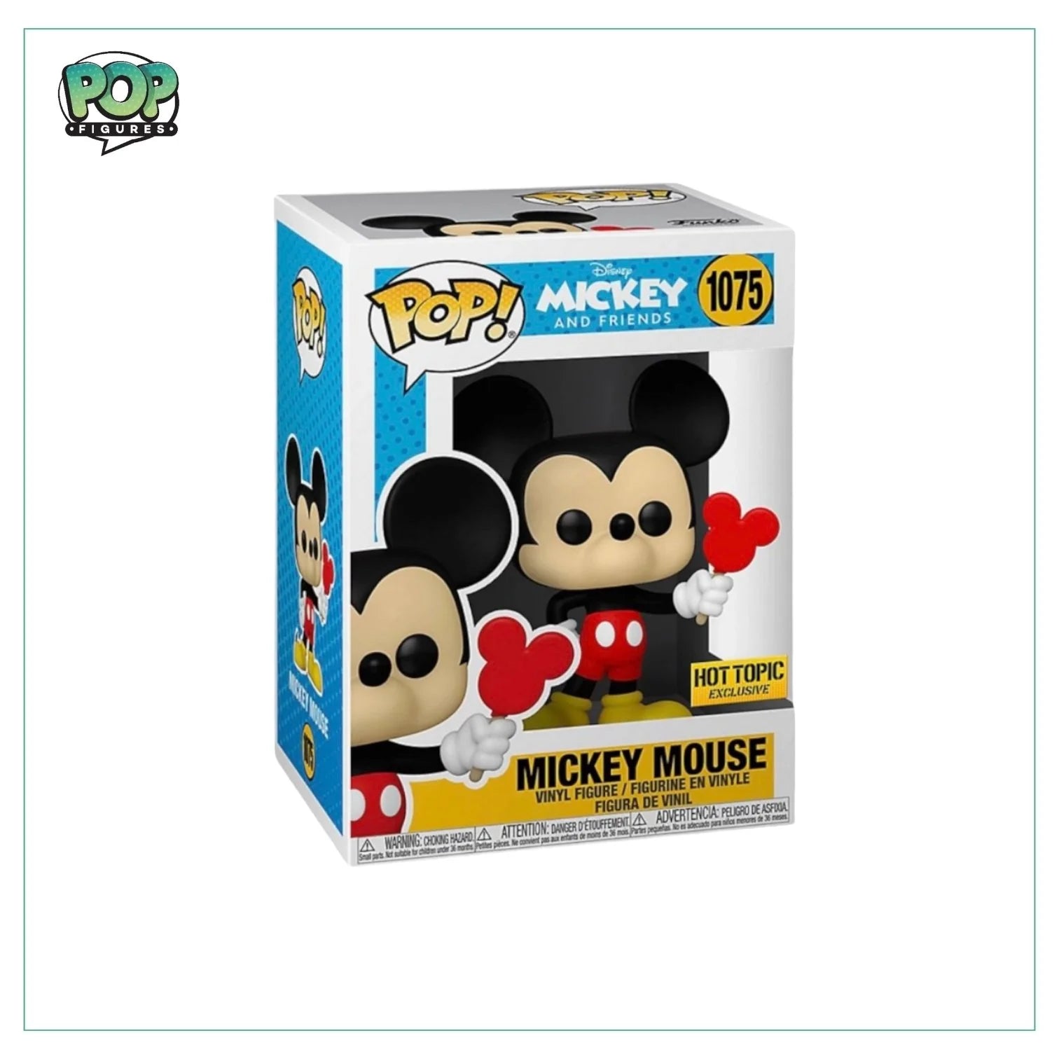 Mickey Mouse #1075 Funko Pop! Mickey and Friends, Hot Topic Exclusive