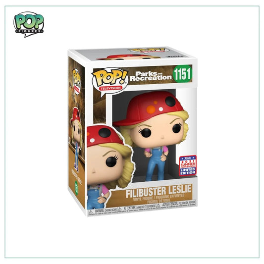 Filibuster Leslie #1151 Funko Pop! Parks and Recreation, 2021 SDCC Shared Exclusive