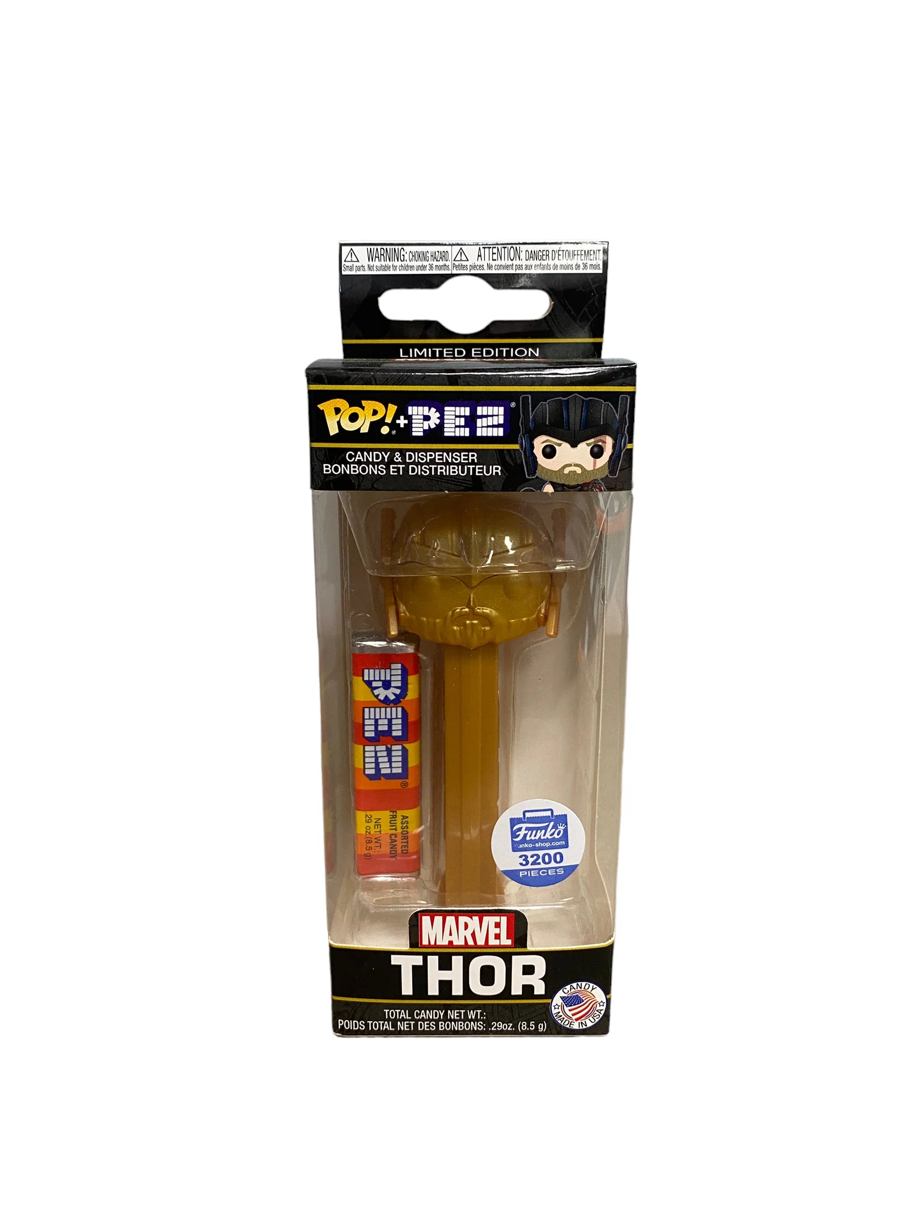 Thor (Gold) Funko Pop Pez! - Marvel - Funko Shop Exclusive LE3200 Pcs - Condition 8.75\/10