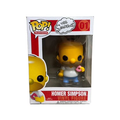 Homer Simpson #01 Funko Pop! - The Simpsons - 2011 Pop! - Condition 7.5\\/10