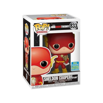 Sheldon Cooper as The Flash #833 Funko Pop! - The Big Bang Theory - SDCC 2019 Shared Exclusive - Condition 8.5\\/10