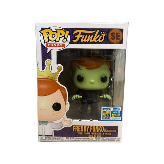Freddy Funko as Frankenstein (Error Glow Head) Funko Pop! - Universal Monsters - SDCC 2019 Exclusive LE350 Pcs - Condition 8\/10
