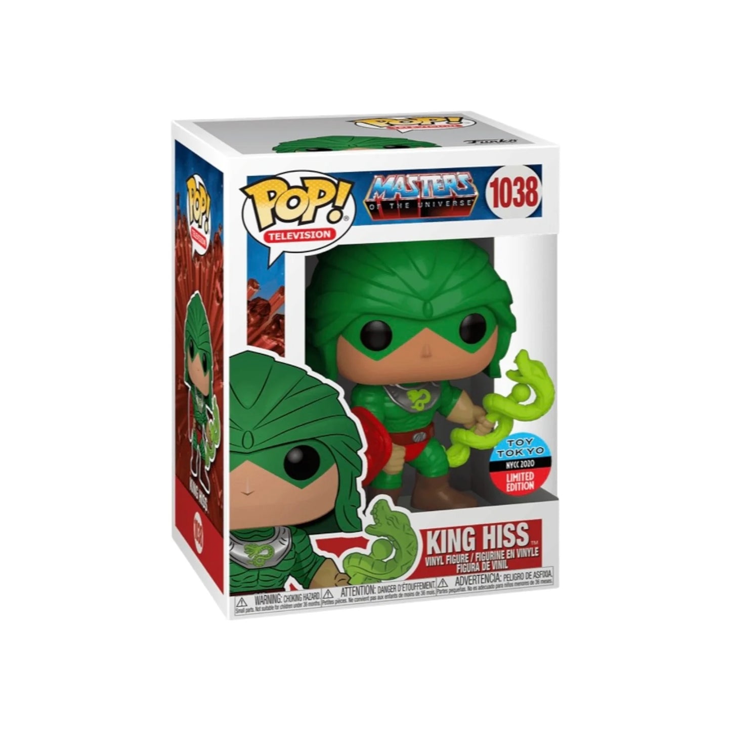 King Hiss #1038 Funko Pop! - Masters of The Universe - NYCC 2020 Toy Tokyo Exclusive