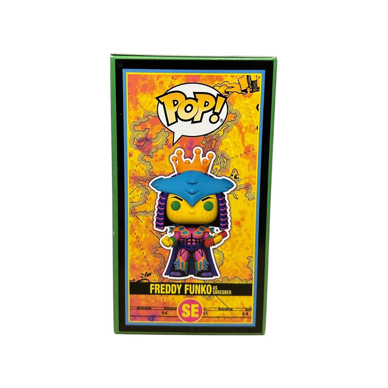 Freddy Funko as Shredder (Blacklight) Funko Pop! - Teenage Mutant Ninja Turtles - Freddy's Funtastic Voyage 2024 Show Edition LE100 Pcs - Condition 8.75\\/10
