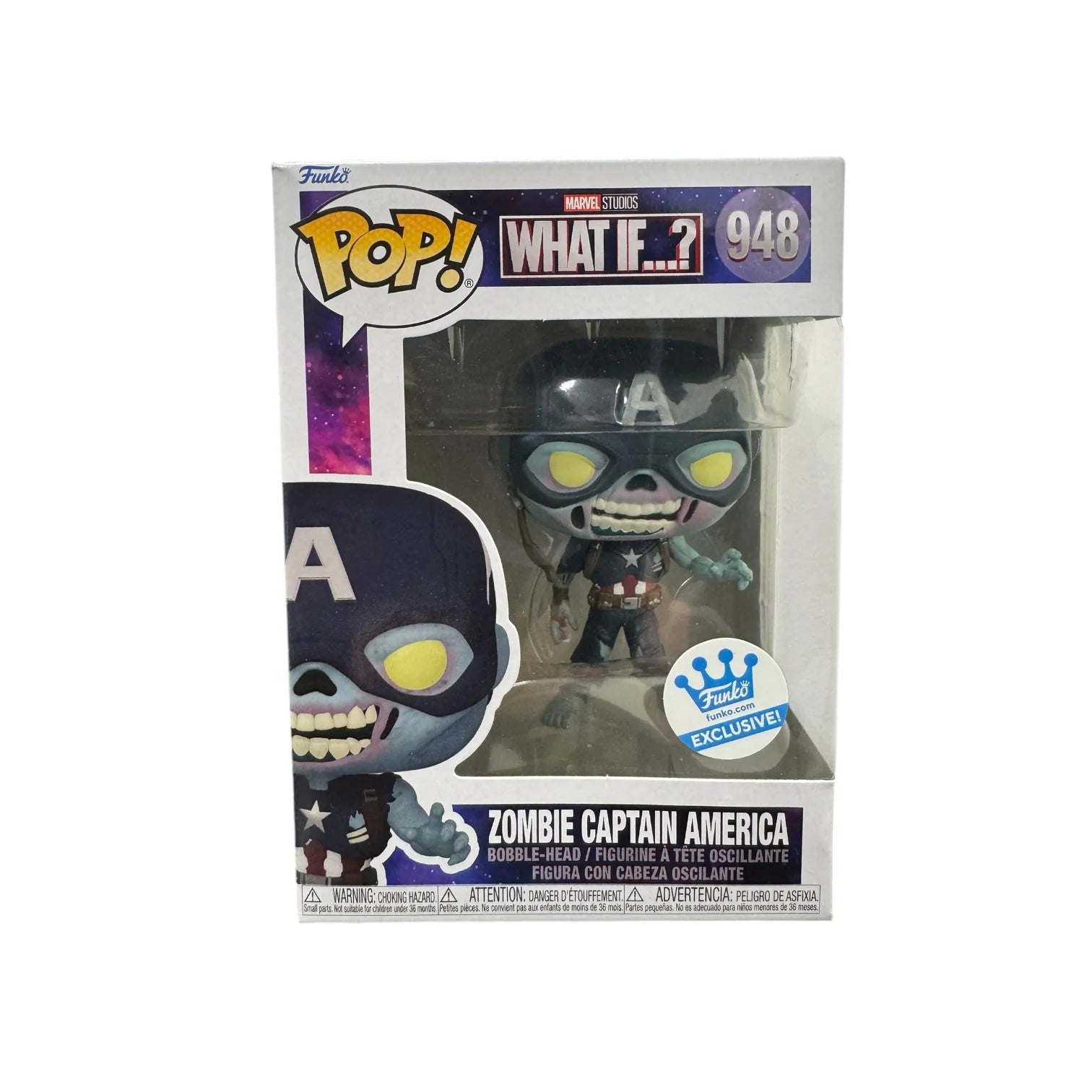 Zombie Captain America #948 Funko Pop! - Marvel Studios What If...? - Funko Exclusive