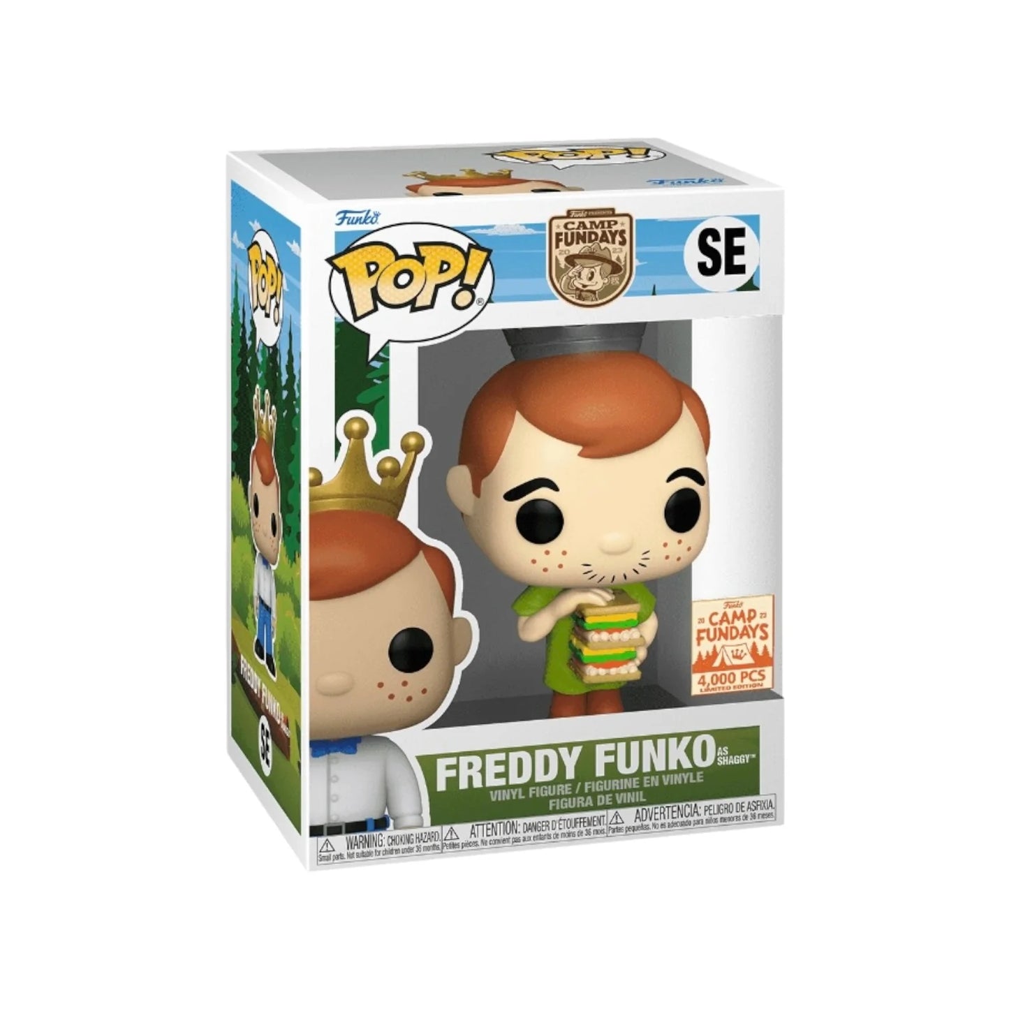 Freddy Funko as Shaggy Funko Pop! - Scooby-Doo! - Camp Fundays 2023 Online Edition LE4000 Pcs
