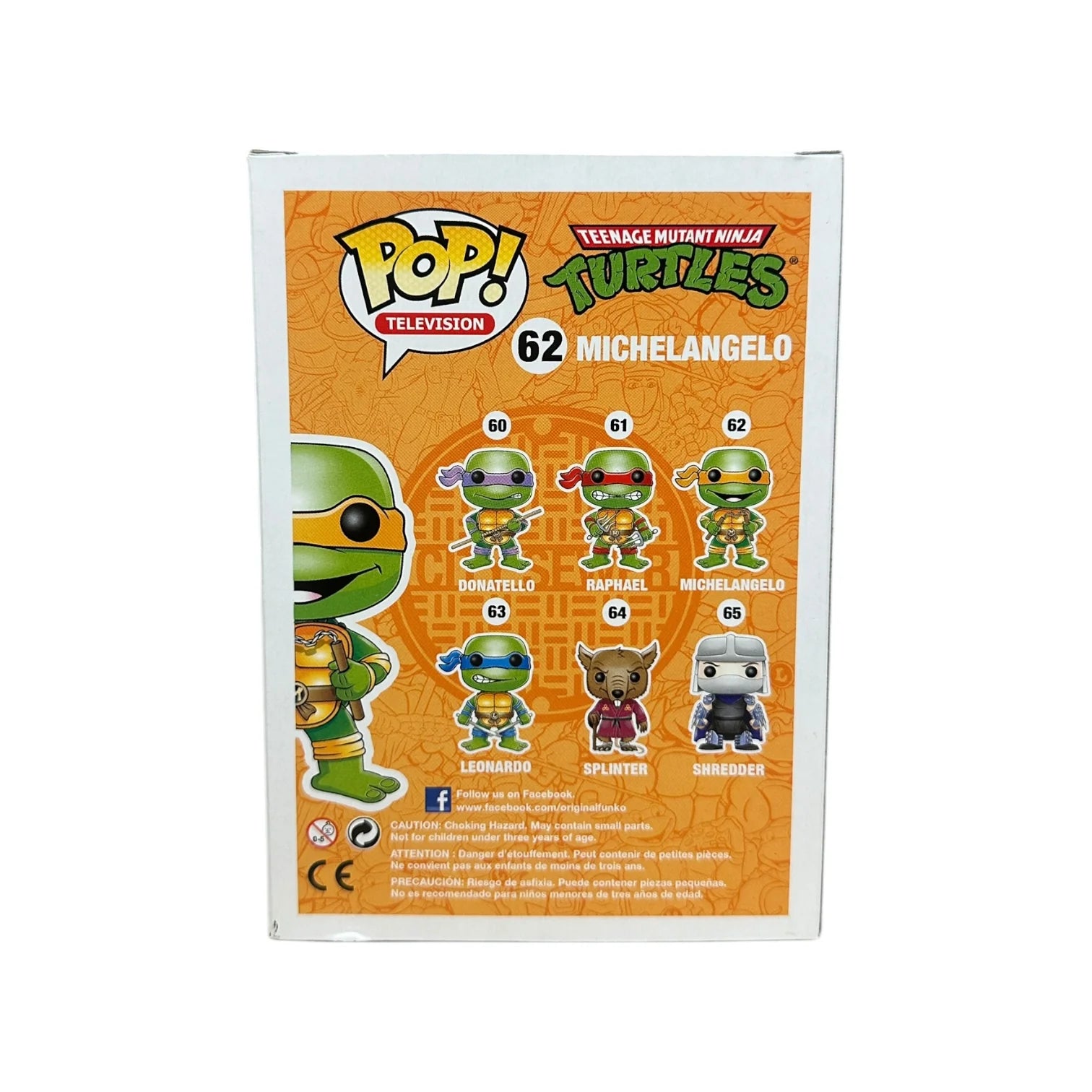 Michelangelo #62 (Grayscale Metallic) Funko Pop! - Teenage Mutant Ninja Turtles - Coast City Styles Exclusive LE500 Pcs - Condition 8.75\\/10