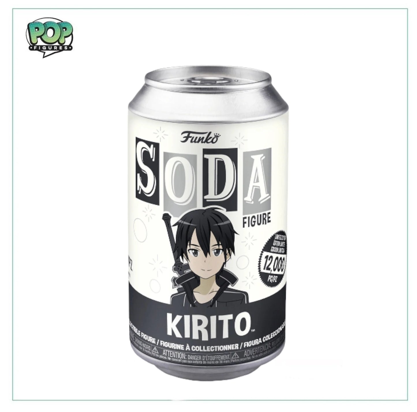 Kirito Funko Soda Vinyl Figure! - Sword Art Online - LE12000 Pcs - Chance Of Chase