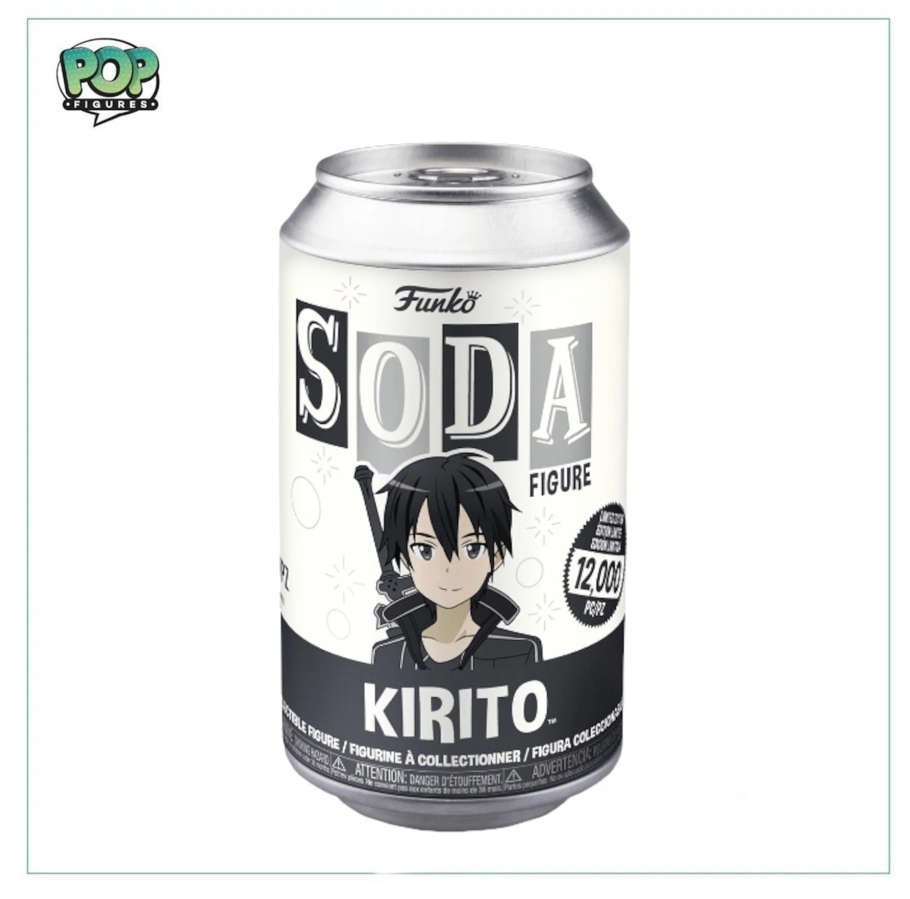 Kirito Funko Soda Vinyl Figure! - Sword Art Online - LE12000 Pcs - Chance Of Chase