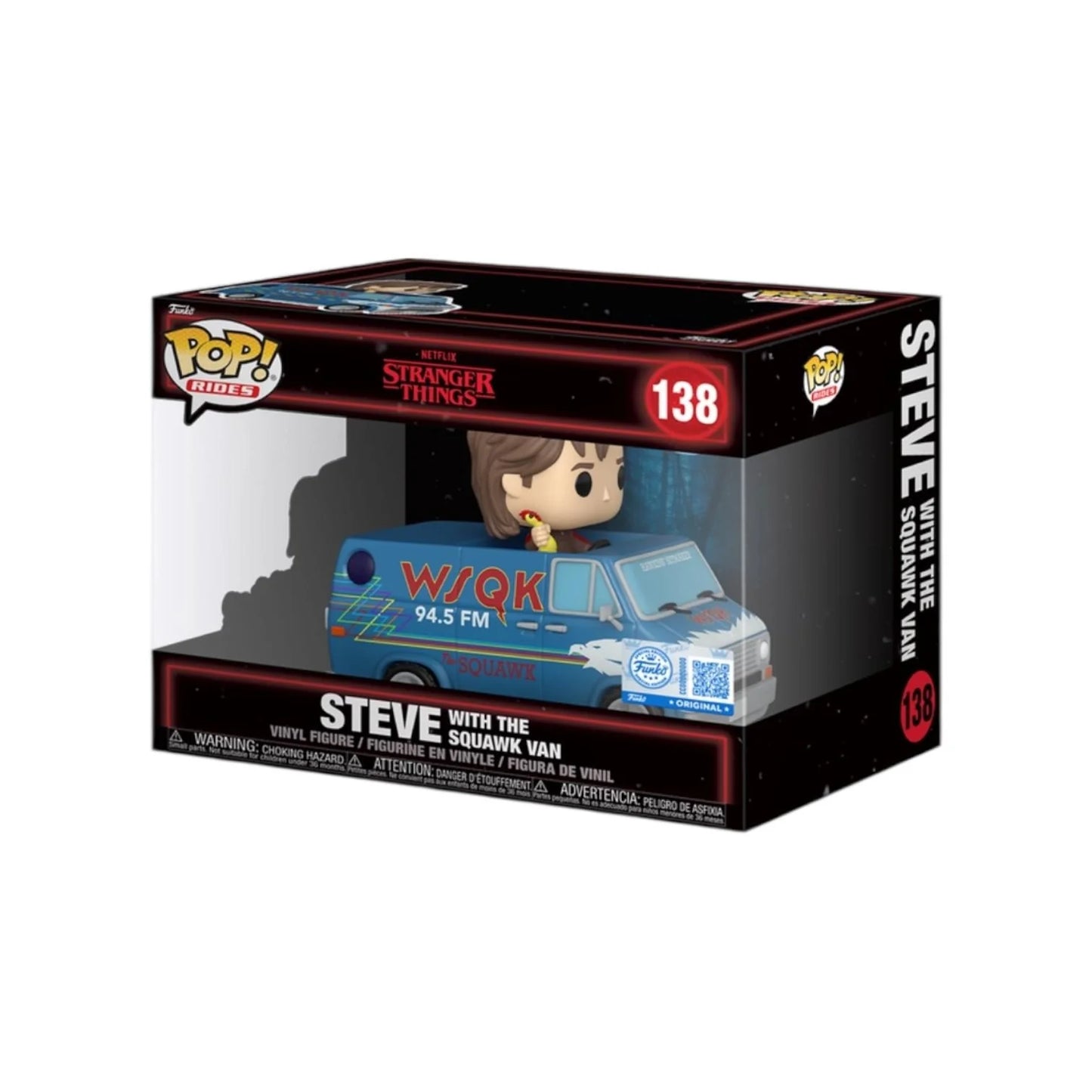 Steve with The Squawk Van #138 Funko Pop Rides - Stranger Things: Season 5