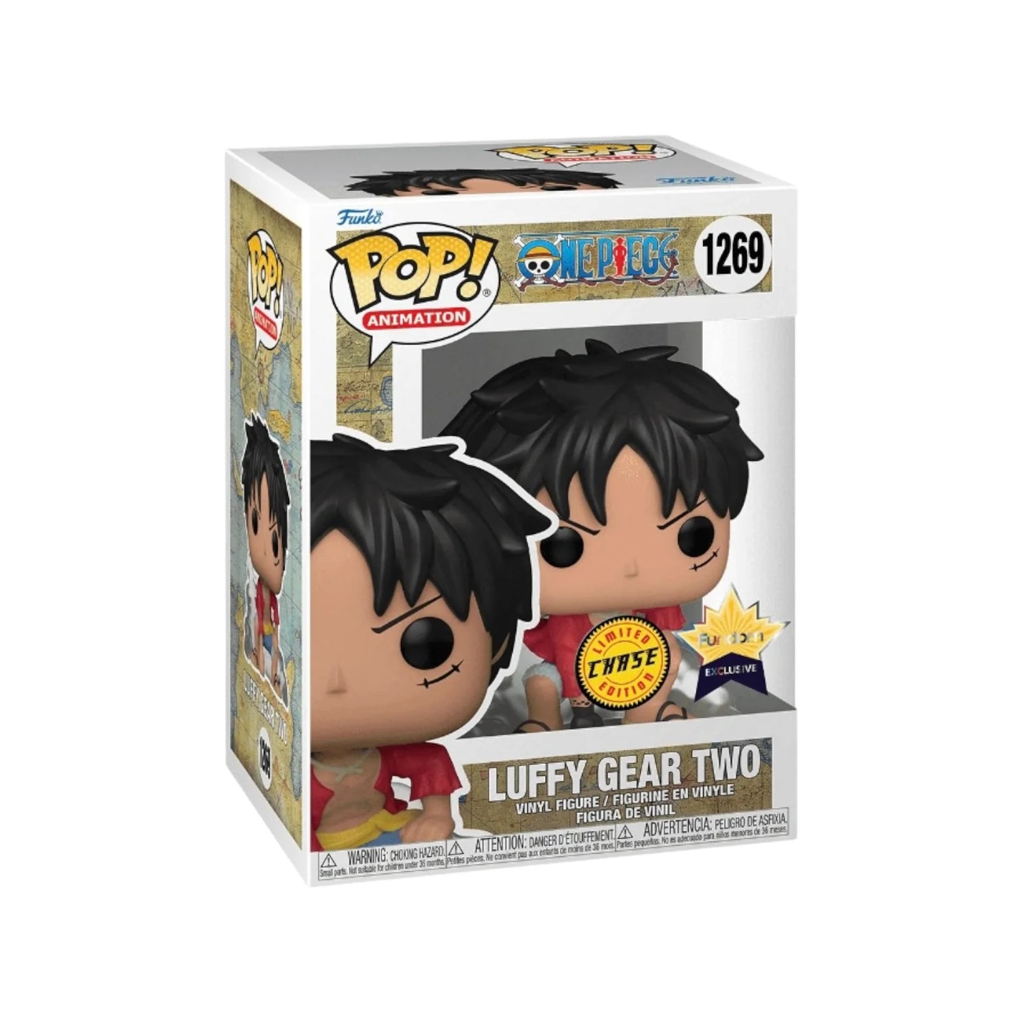 Luffy Gear Two #1269 (Haki Arm Chase) Funko Pop! - One Piece - Fundom Exclusive - Condition 8.5\\/10