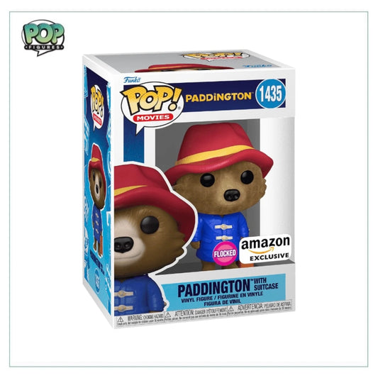 Paddington with Suitcase #1435 (Flocked) Funko Pop! - Paddington - Amazon Exclusive