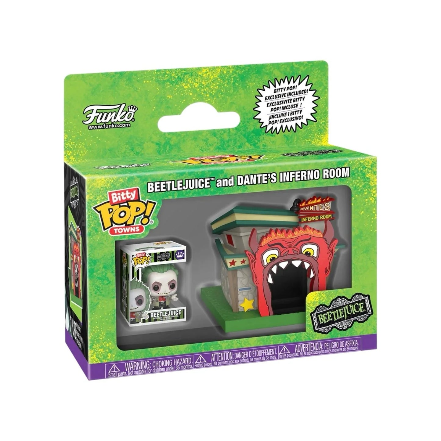 Beetlejuice and Dantes Inferno Room Funko Bitty Pop Town - Beetlejuice