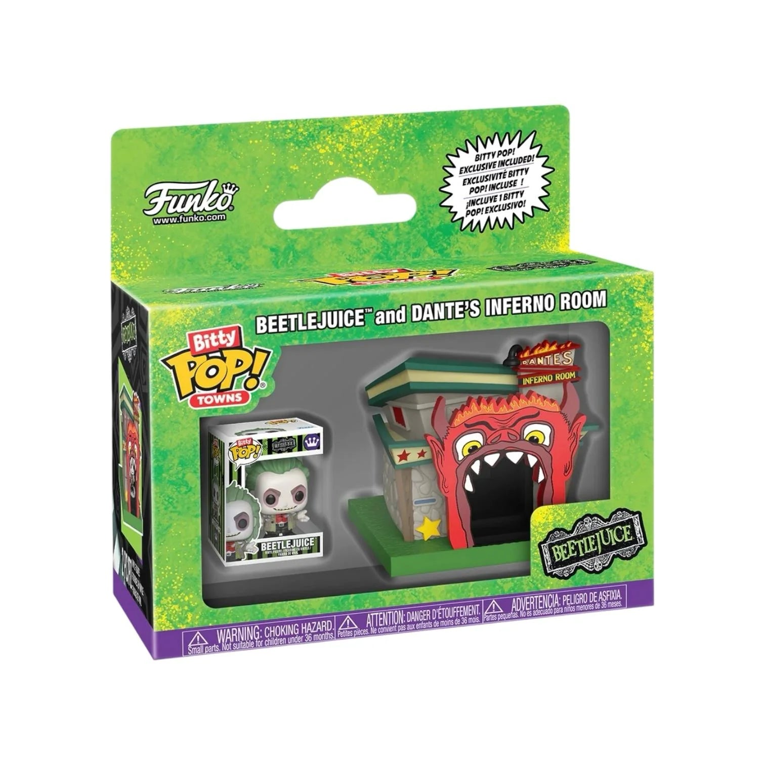 Beetlejuice and Dantes Inferno Room Funko Bitty Pop Town - Beetlejuice