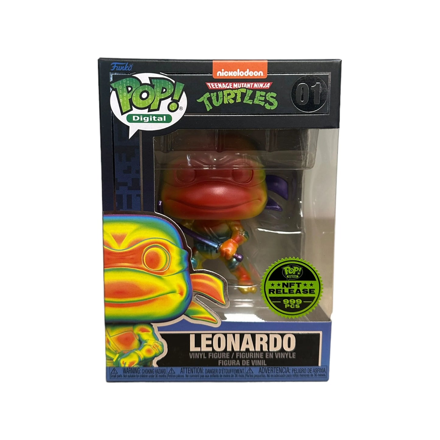 Leonardo #01 Funko Pop! - Teenage Mutant Ninja Turtles - NFT Release Exclusive LE999 Pcs - Condition 9.5\\/10