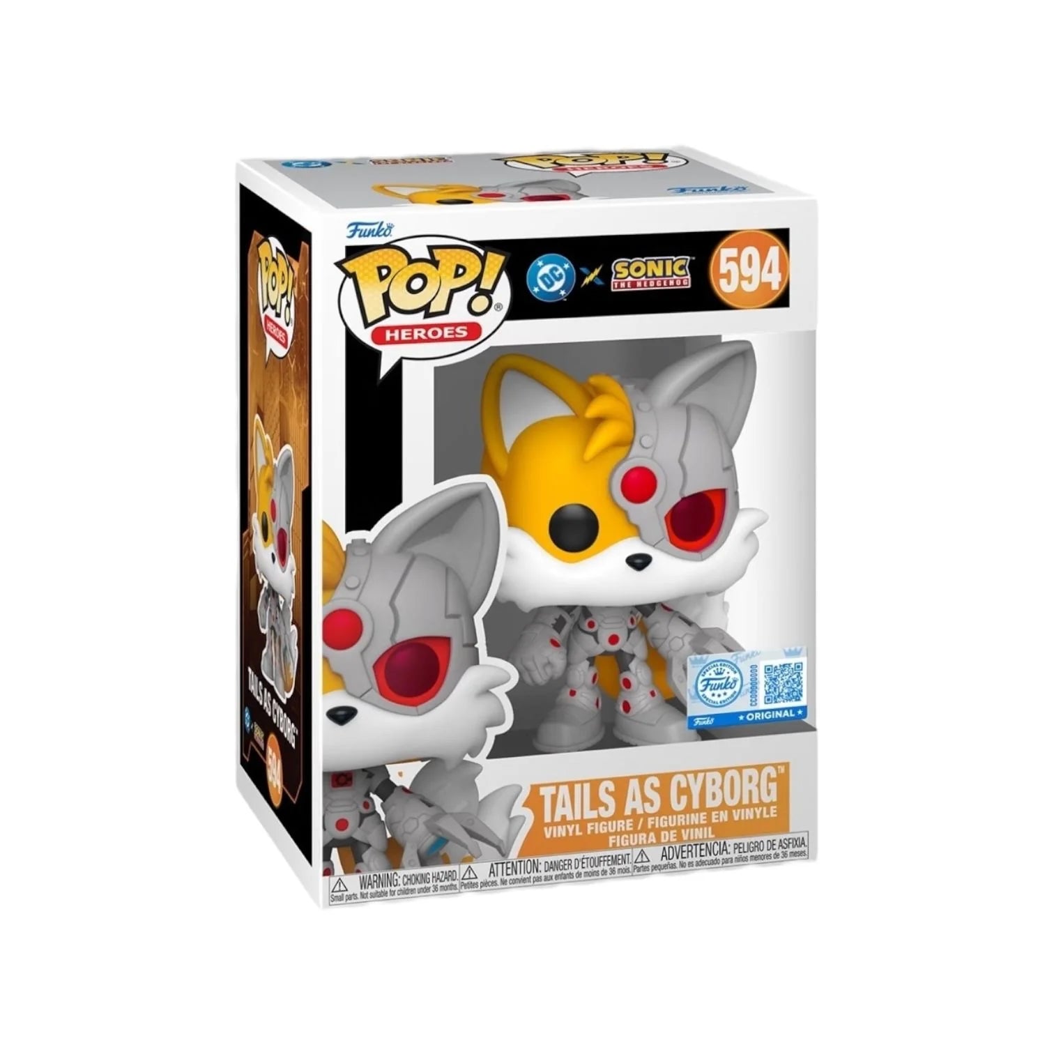 Tails as Cyborg #594 Funko Pop - DC  X Sonic the Hedgehog