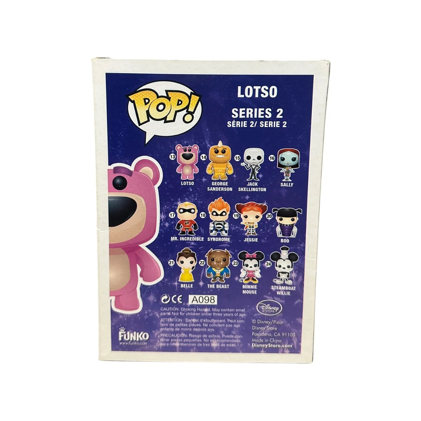 Lotso #13 (Flocked) Funko Pop! - Disney Series 2 - D23 Expo 2011 Exclusive LE480 Pcs - Condition 7.5\\/10